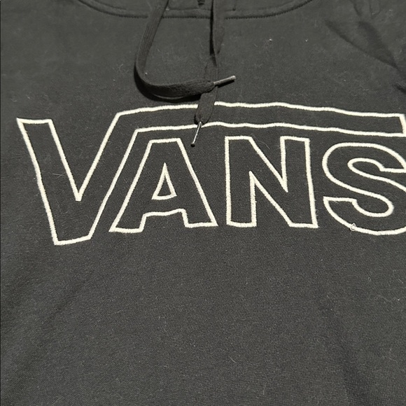 Vans Black Hoodie With White Front Logo medium Skater - Picture 2 of 6